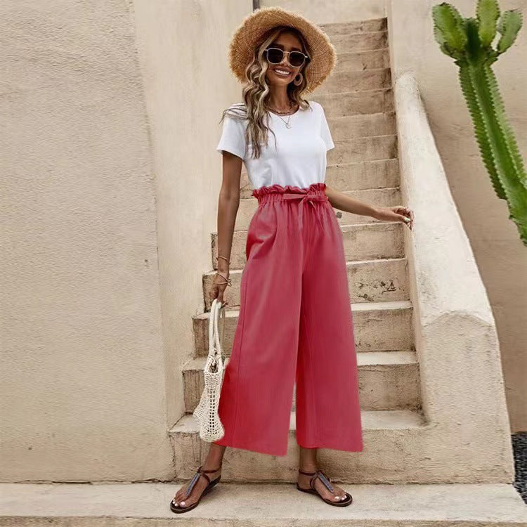 Pinterest-Inspired Elizabeth Ainsley Linen Wide Leg Pants