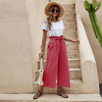 Pinterest-Inspired Elizabeth Ainsley Linen Wide Leg Pants