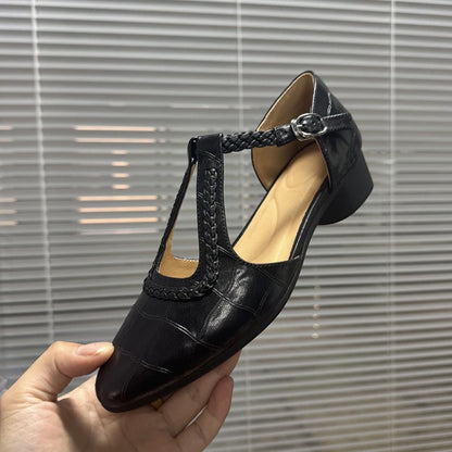 Retro Mary Jane Chunky Heels by Elizabeth Ainsley