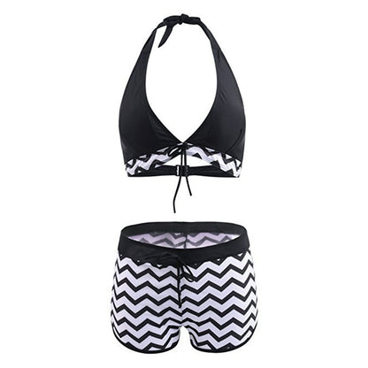 Chic Zigzag Elizabeth Ainsley Bikini Set with Shorts