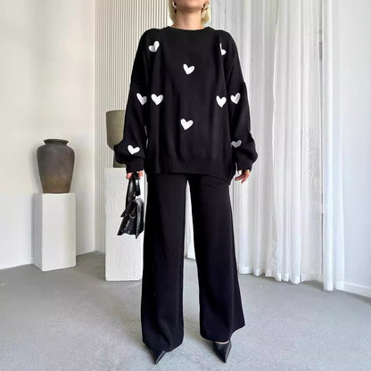 Chic Heart Knit Set by Elizabeth Ainsley