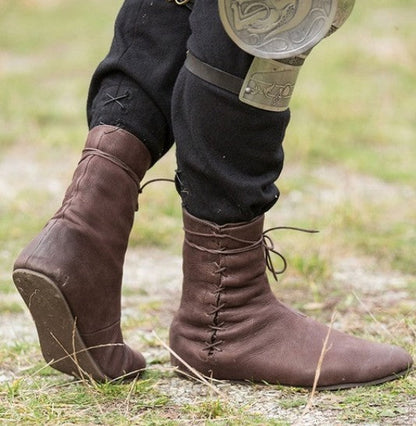 Elizabeth Ainsley Flat Boots - Cross Strap Comfort Design