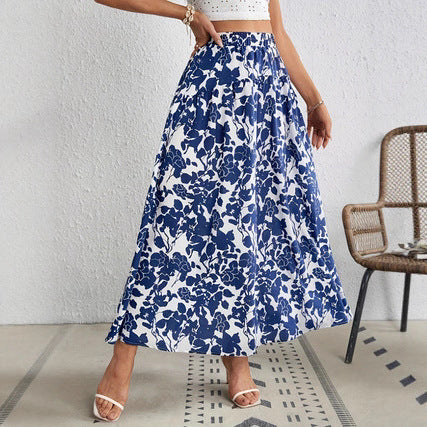 Chic Floral Pleated Skirt by Elizabeth Ainsley