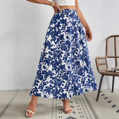Chic Floral Pleated Skirt by Elizabeth Ainsley