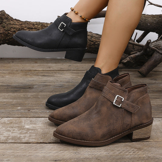 Elizabeth Ainsley Pointed Boots - Supportive Comfort
