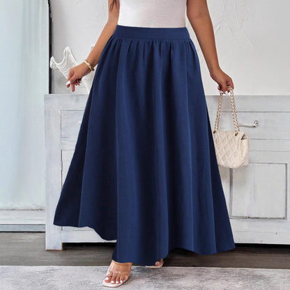 Elegant Navy Flare Skirt by Elizabeth Ainsley