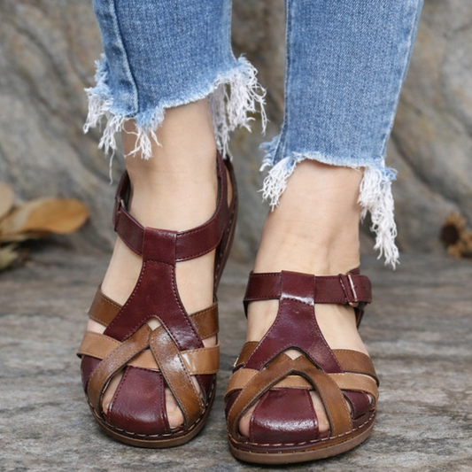 Hollow Wedge Sandals by Elizabeth Ainsley