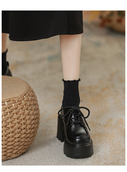 Elizabeth Ainsley Loafers - Chunky Sole, Thick Heel