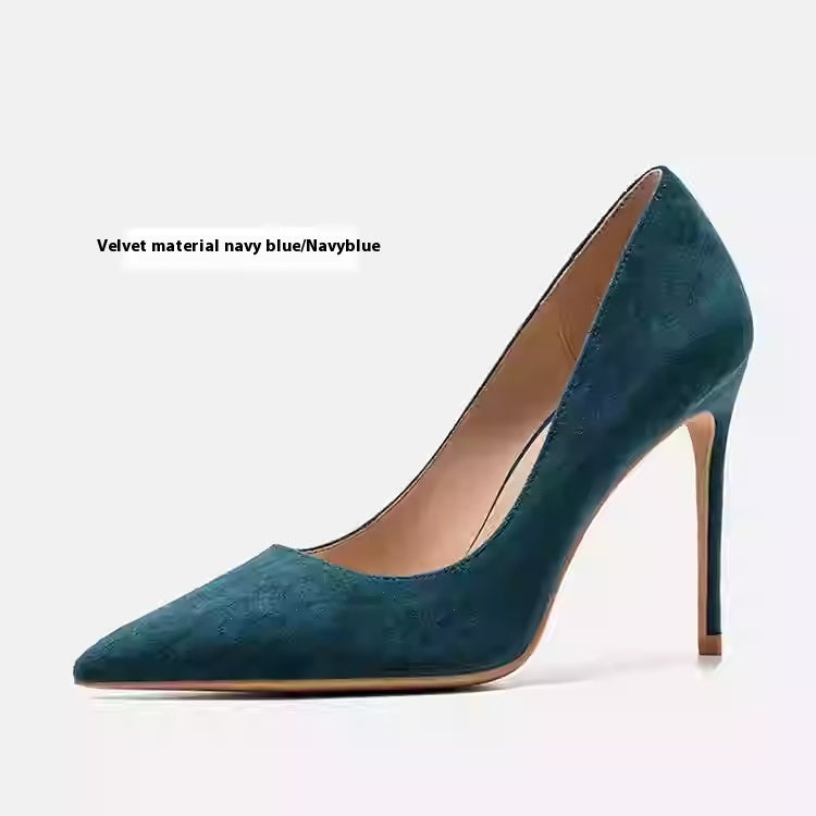 Elegant Elizabeth Ainsley Leather Stiletto Heels