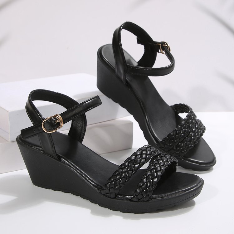 Chic Wedge Sandals by Elizabeth Ainsley