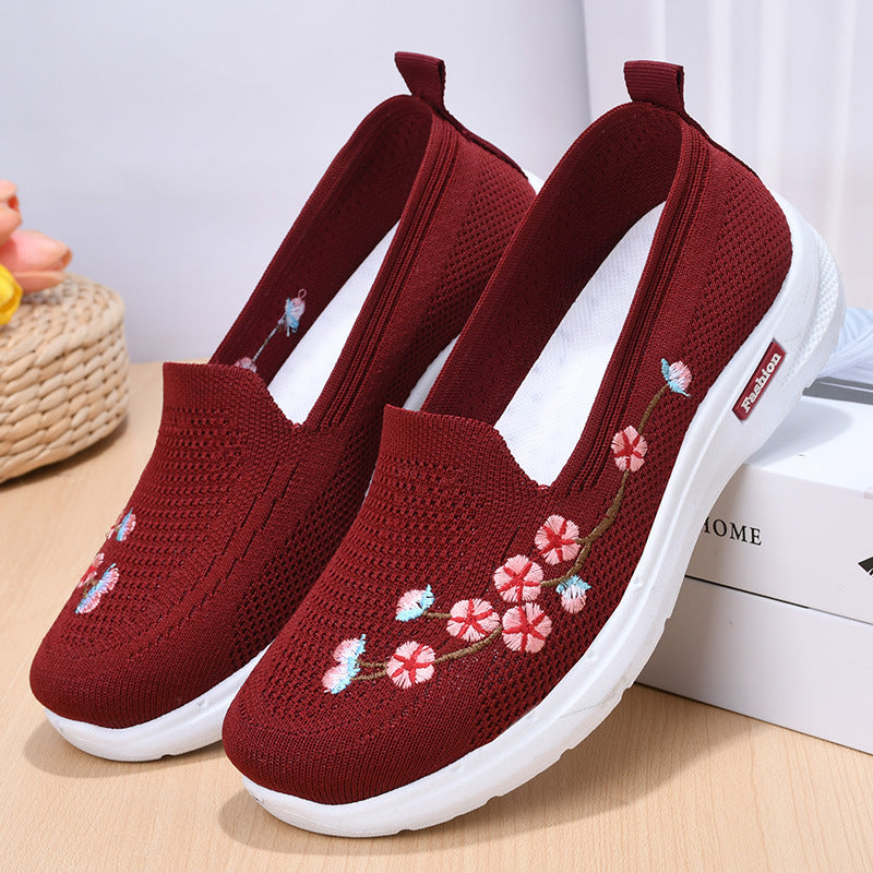 Breathable Embroidered Pumps by Elizabeth Ainsley