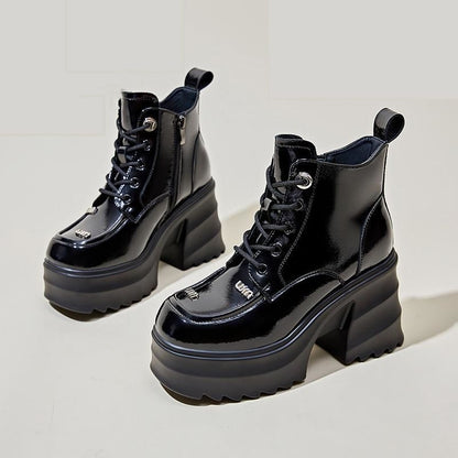 Martina | Orthopedic Thick  High Heel  Ankle Boots