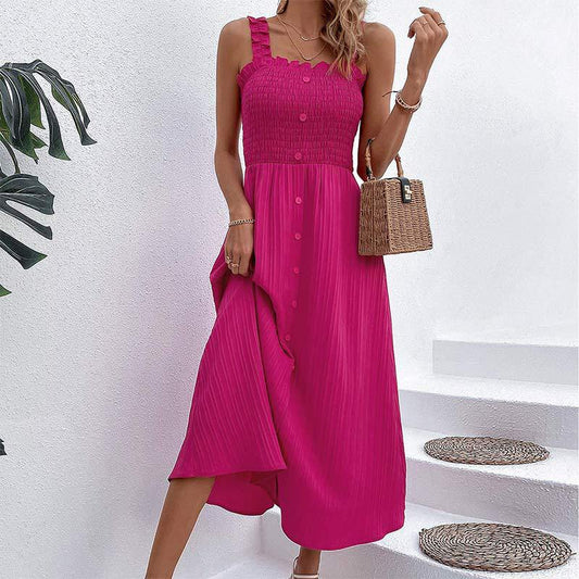 Chic Rose High Waist Dress by Elizabeth Ainsley