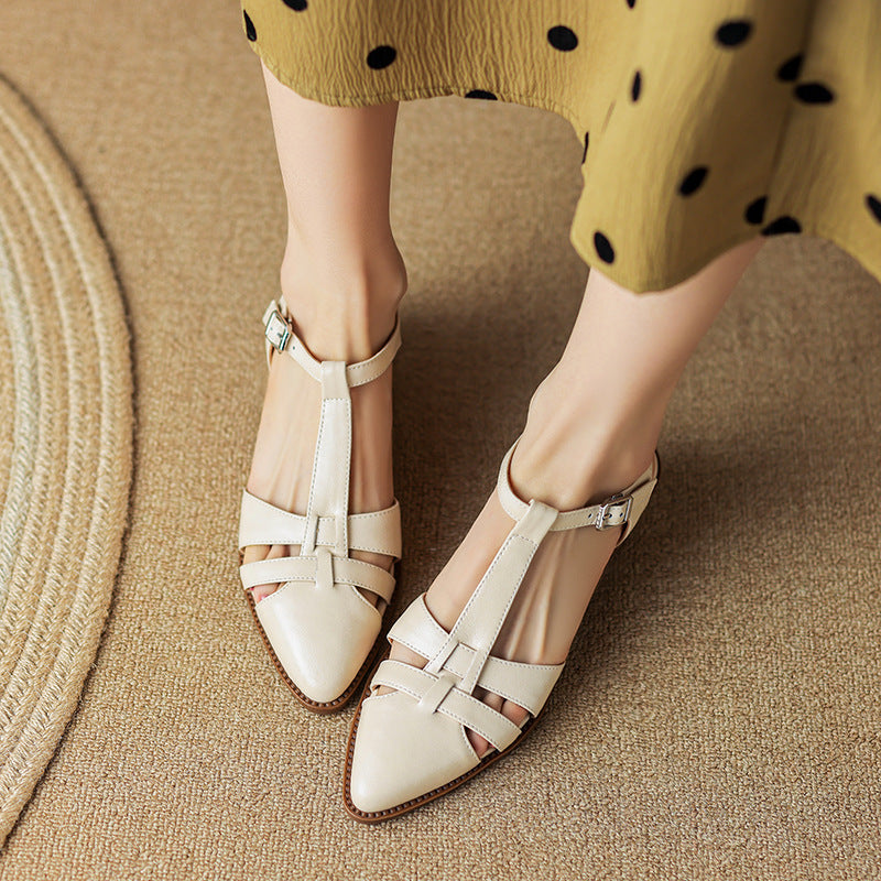 Retro Roman Closed Toe Sandals by Elizabeth Ainsley