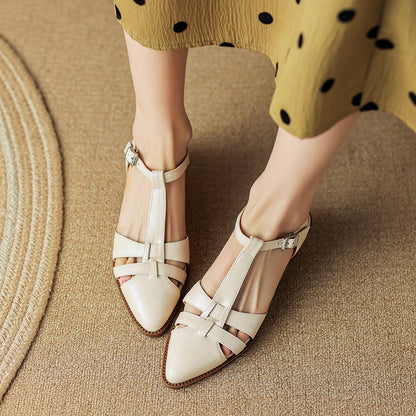 Retro Roman Closed Toe Sandals by Elizabeth Ainsley