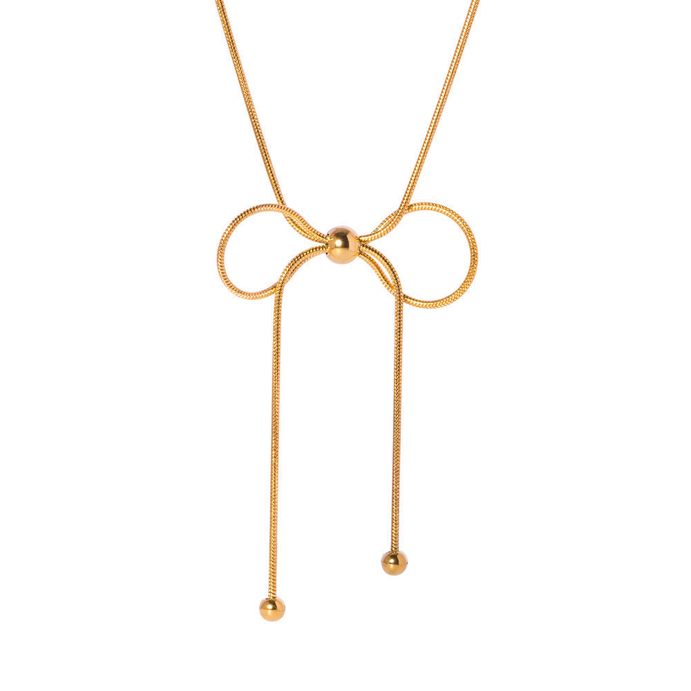 Bow Drop Necklace, Earrings and Ring