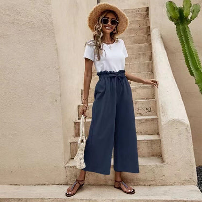 Pinterest-Inspired Elizabeth Ainsley Linen Wide Leg Pants