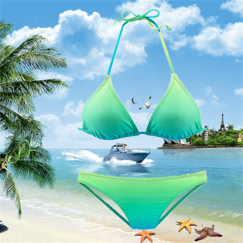 Gradient Bikini Set Elizabeth Ainsley Pinterest-Inspired Swim