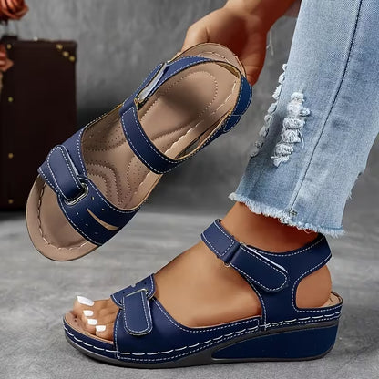 Comfort Wedge Elizabeth Ainsley Perfect-Fit Strap Sandals
