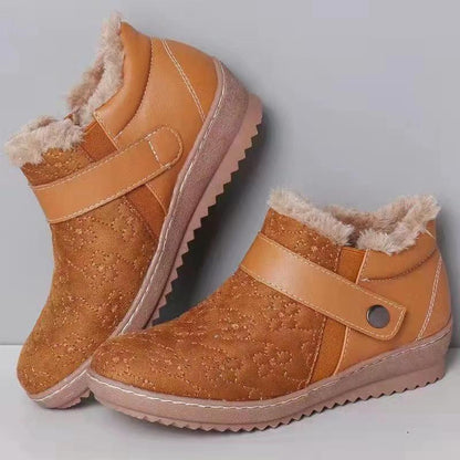Elizabeth Ainsley Snow Boots - Fleece Lined, Wide Toe