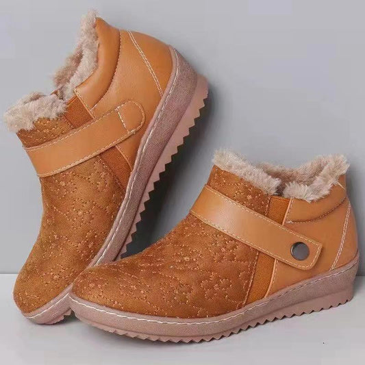 Elizabeth Ainsley Snow Boots - Fleece Lined, Wide Toe
