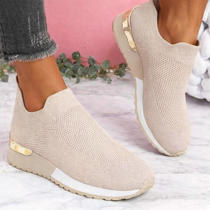 Chic Mesh Slip-On Sneakers by Elizabeth Ainsley