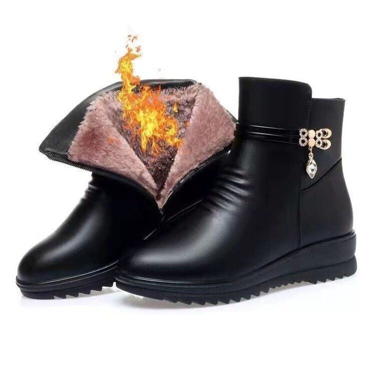 Elizabeth Ainsley Leather Boots - Non Slip Soft Sole Women