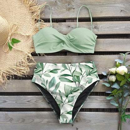 Floral High Waist Bikini by Elizabeth Ainsley