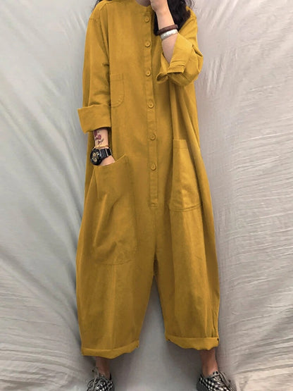 Relaxed Multi Pocket Jumpsuit by Elizabeth Ainsley