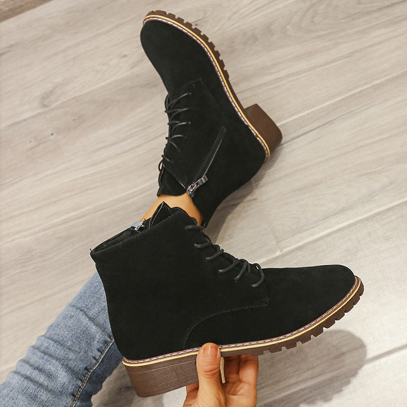 Maeve | EverStep Orthopedic Suede Lace-Up Boots