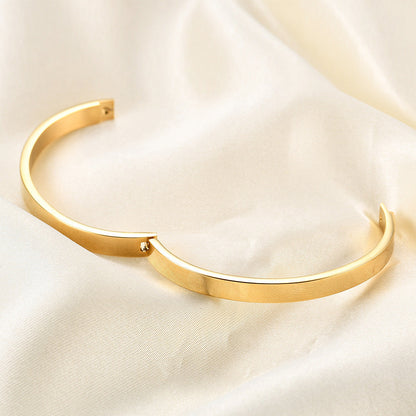 Minimalist Open Cuff Bracelet with Sleek Contemporary Design