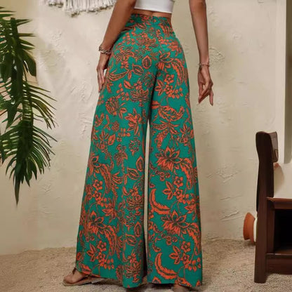 Elegant Floral Wide Leg Pants by Elizabeth Ainsley