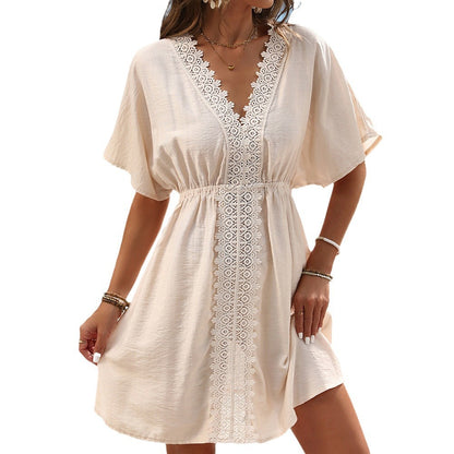 Chic Ice Silk Lace Beach Dress by Elizabeth Ainsley