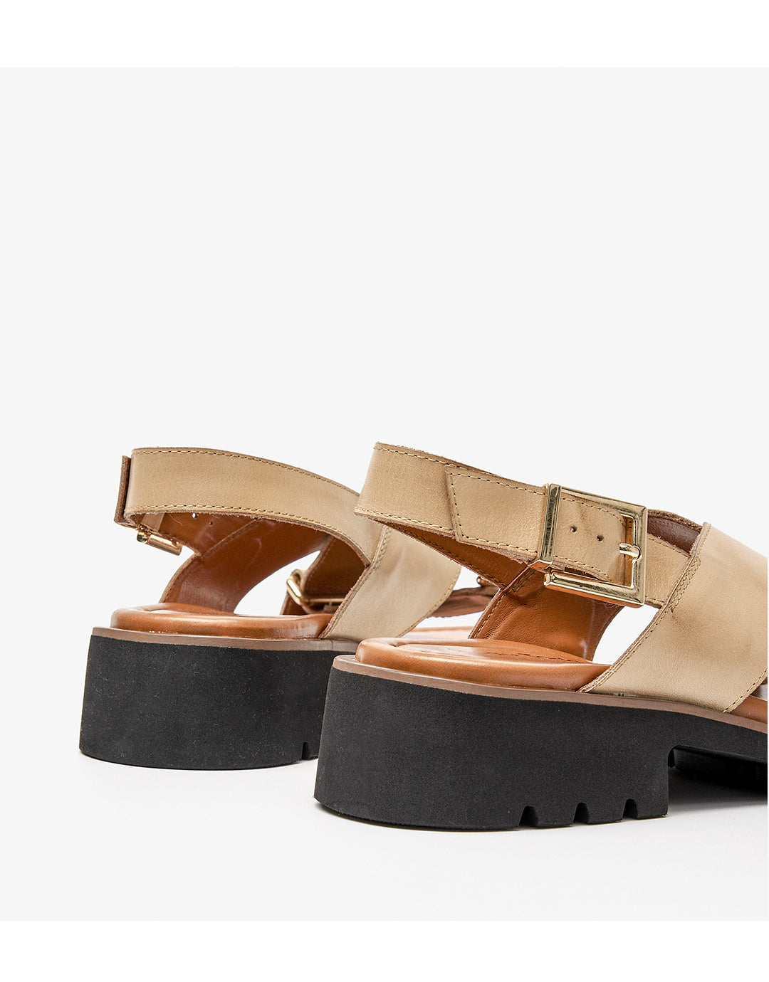 Retro Cross Strap Sandals by Elizabeth Ainsley