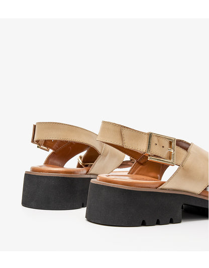 Retro Cross Strap Sandals by Elizabeth Ainsley