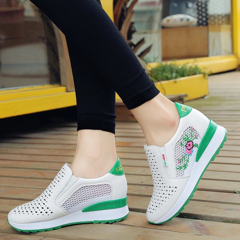 Embroidered Slip-On Loafers by Elizabeth Ainsley