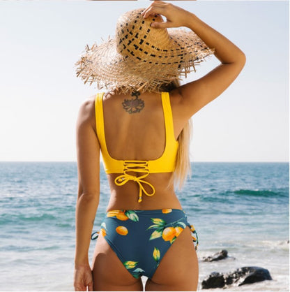 Vibrant Yellow Elizabeth Ainsley Pinterest-Inspired Bikini