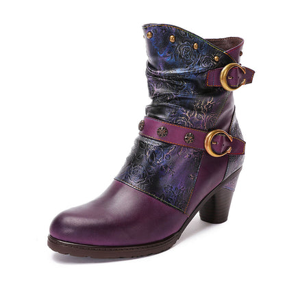 Elizabeth Ainsley Retro Boots - Artisanal Comfort Design