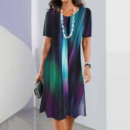 Vibrant Plus Size Dress Elizabeth Ainsley Summer Pullover