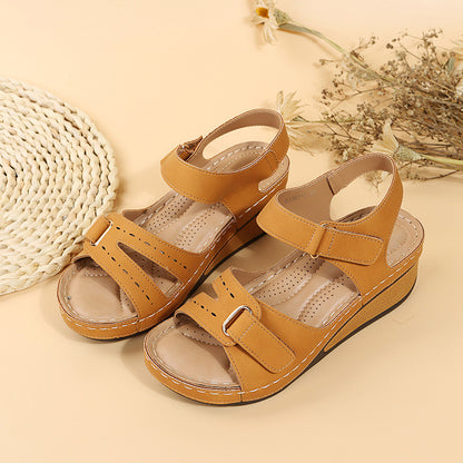 Chic Platform Wedge Sandals by Elizabeth Ainsley