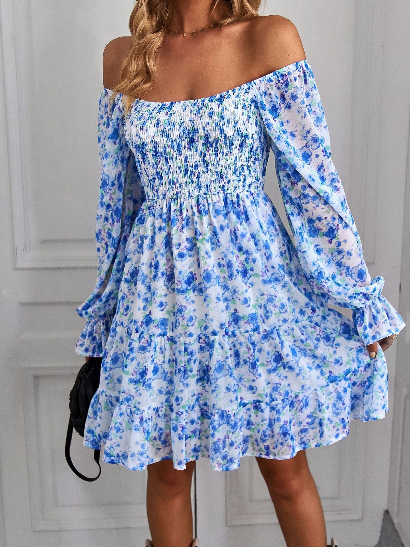 Boho Floral Print Dress Elizabeth Ainsley