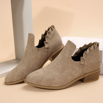 Elizabeth Ainsley Women's Chunky Heel Pointed Toe Boots