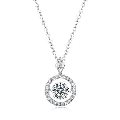 Halo Diamond Pendant Necklace