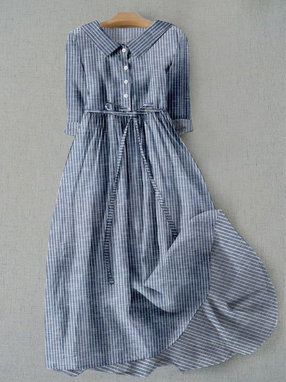 Striped Everyday Shirt Dress Elizabeth Ainsley
