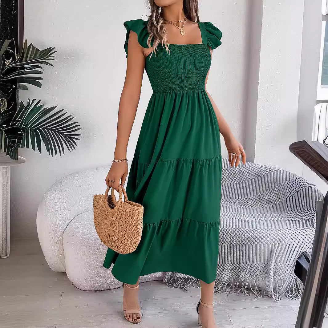 Elegant Elizabeth Ainsley Sleeveless Midi Summer Dress