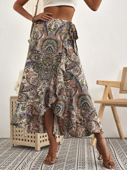 Boho Ruffle Elizabeth Ainsley Pinterest-Inspired Skirt