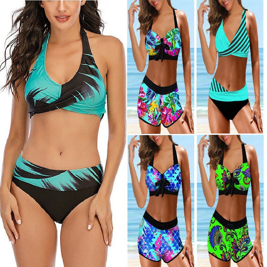 Colorful Print Elizabeth Ainsley Bikini Swimsuit