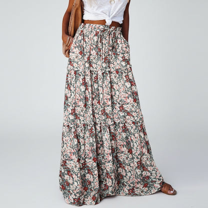 Bohemian Print Elizabeth Ainsley Maxi Skirt