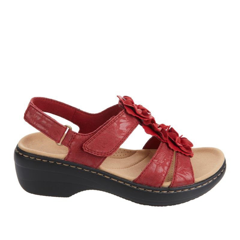 Floral Comfort Elizabeth Ainsley Wedge Sandals