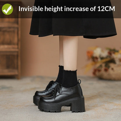 Elizabeth Ainsley Loafers - Chunky Sole, Thick Heel